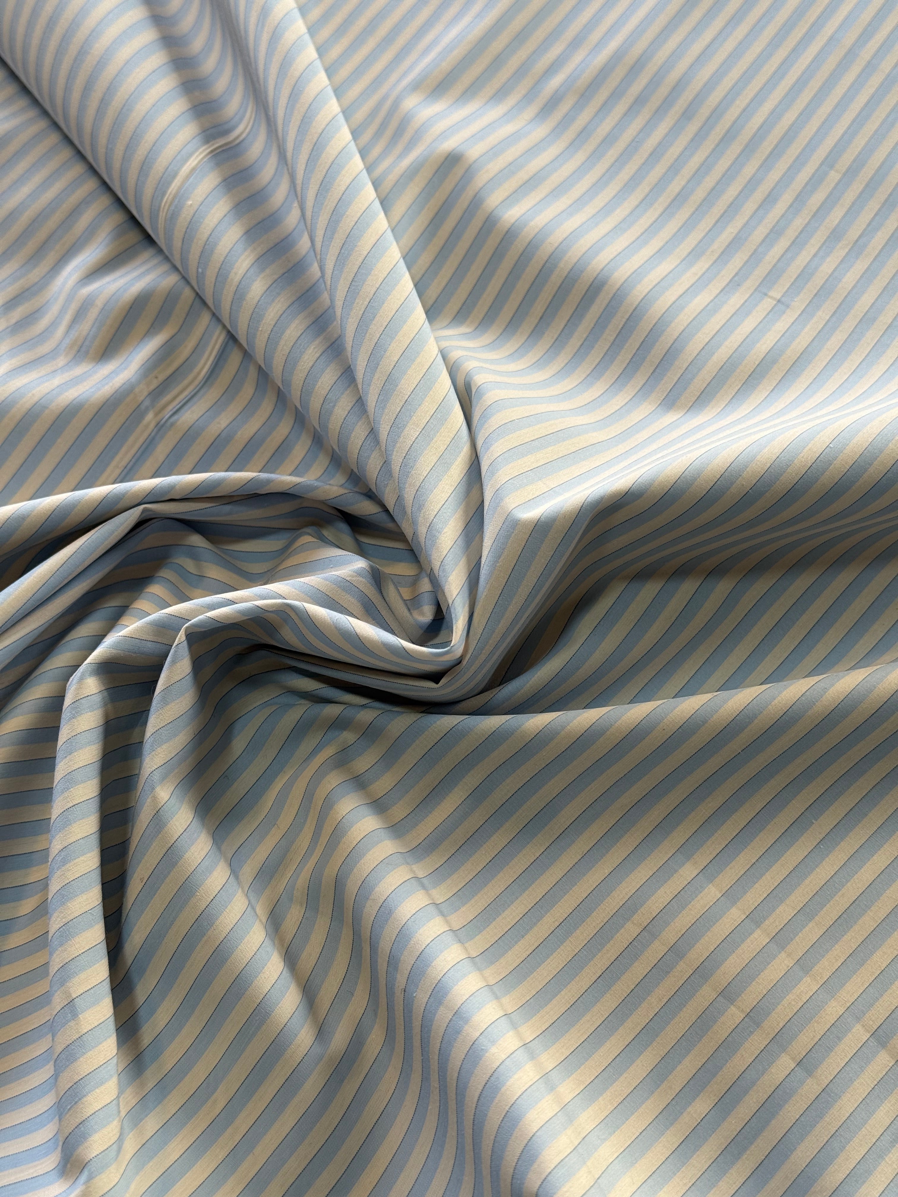 100% COTONE RIGA CELESTE