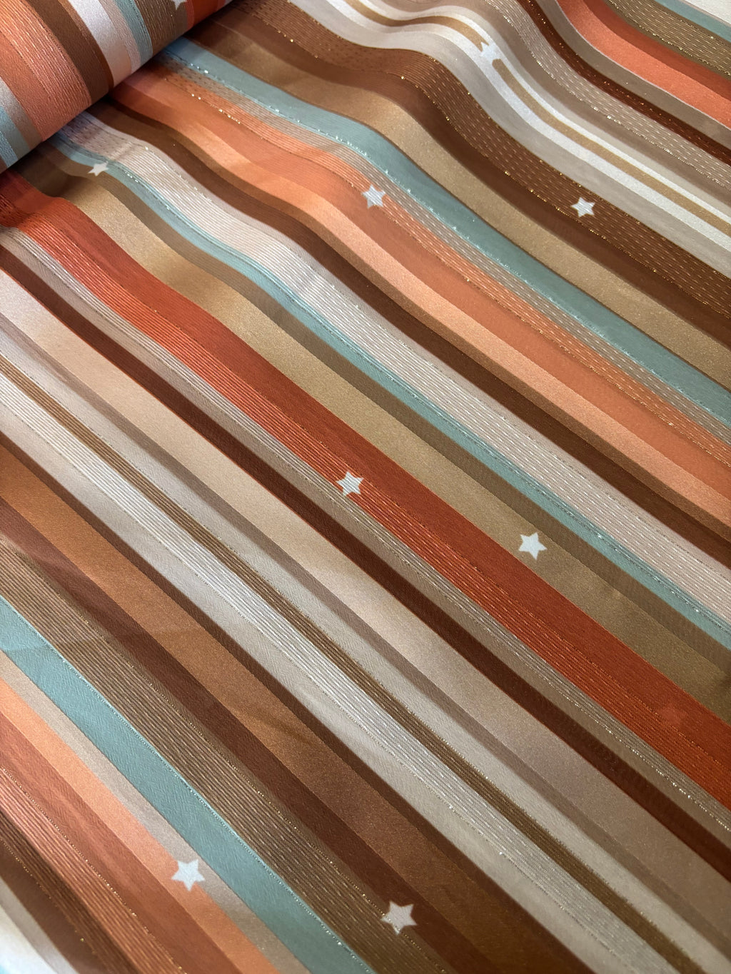 GEORGETTE MIXED SATIN STELLE