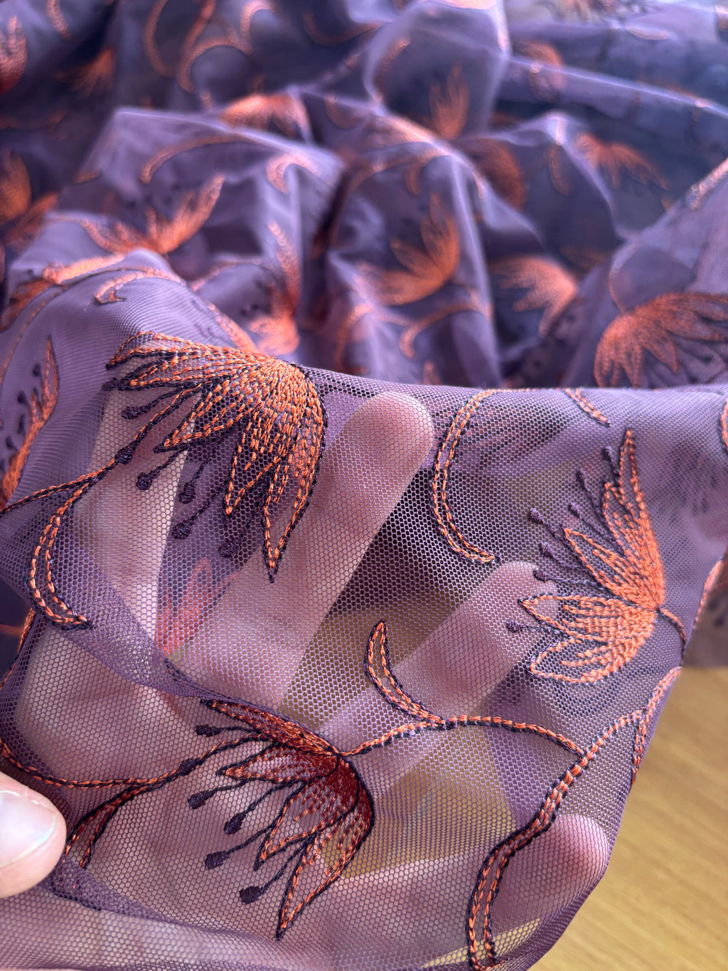 TULLE ELASTICO RICAMATO