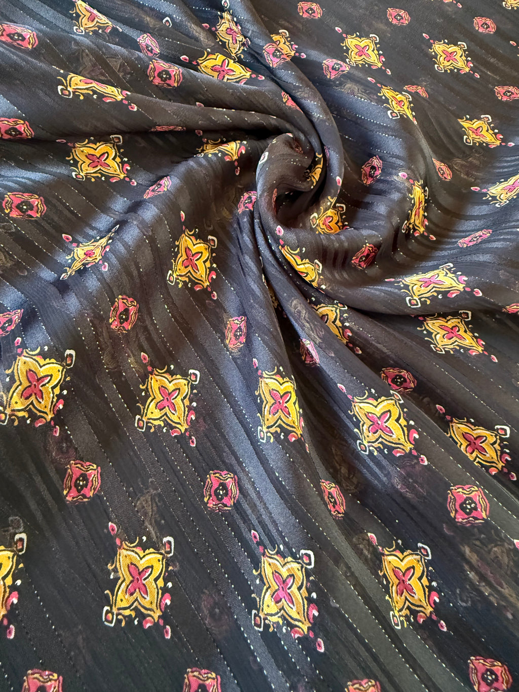 GEORGETTE MIXED SATIN FILO LUREX