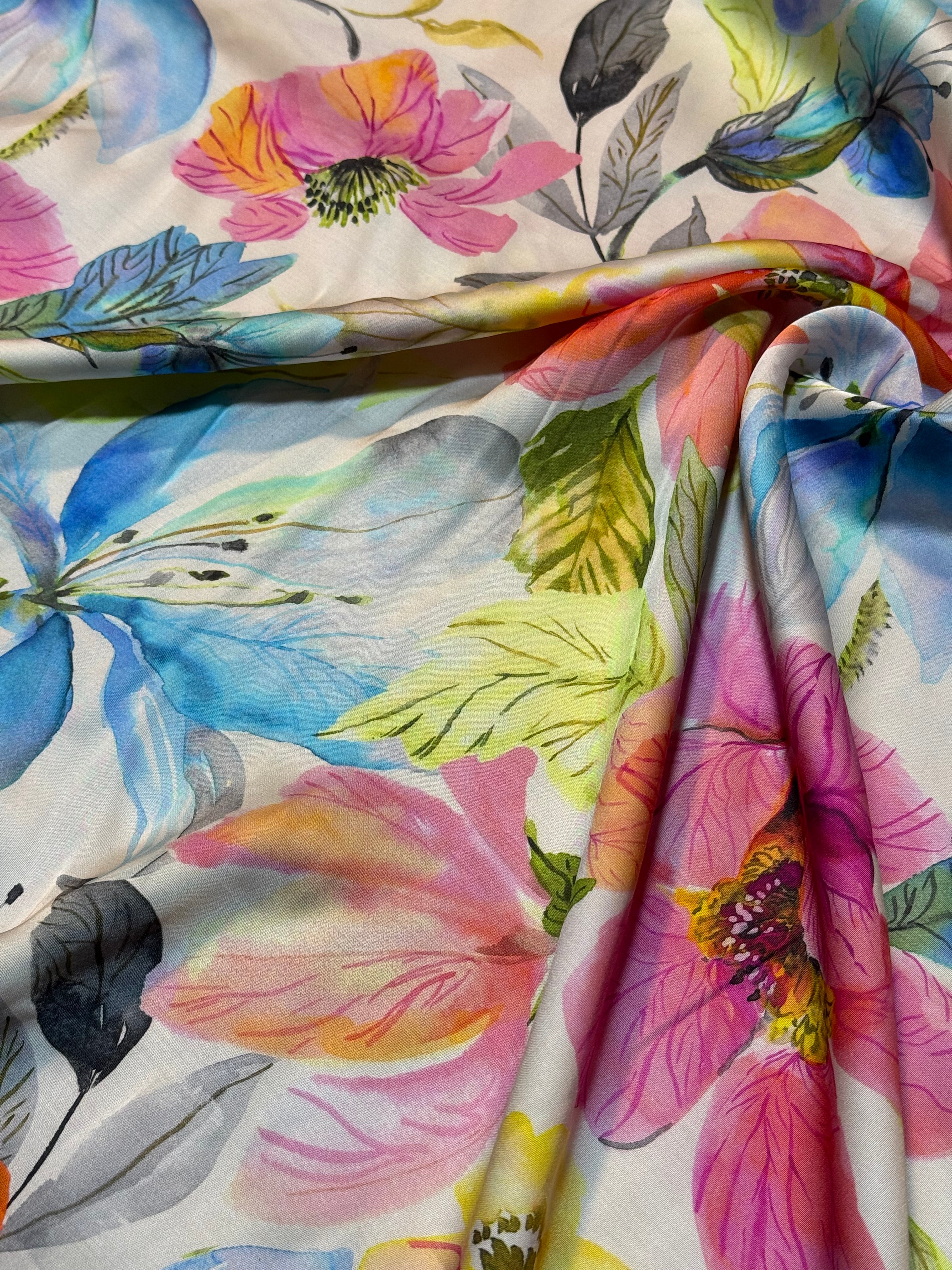 SATIN DI VISCOSA SCAMPOLO 2,50 MT