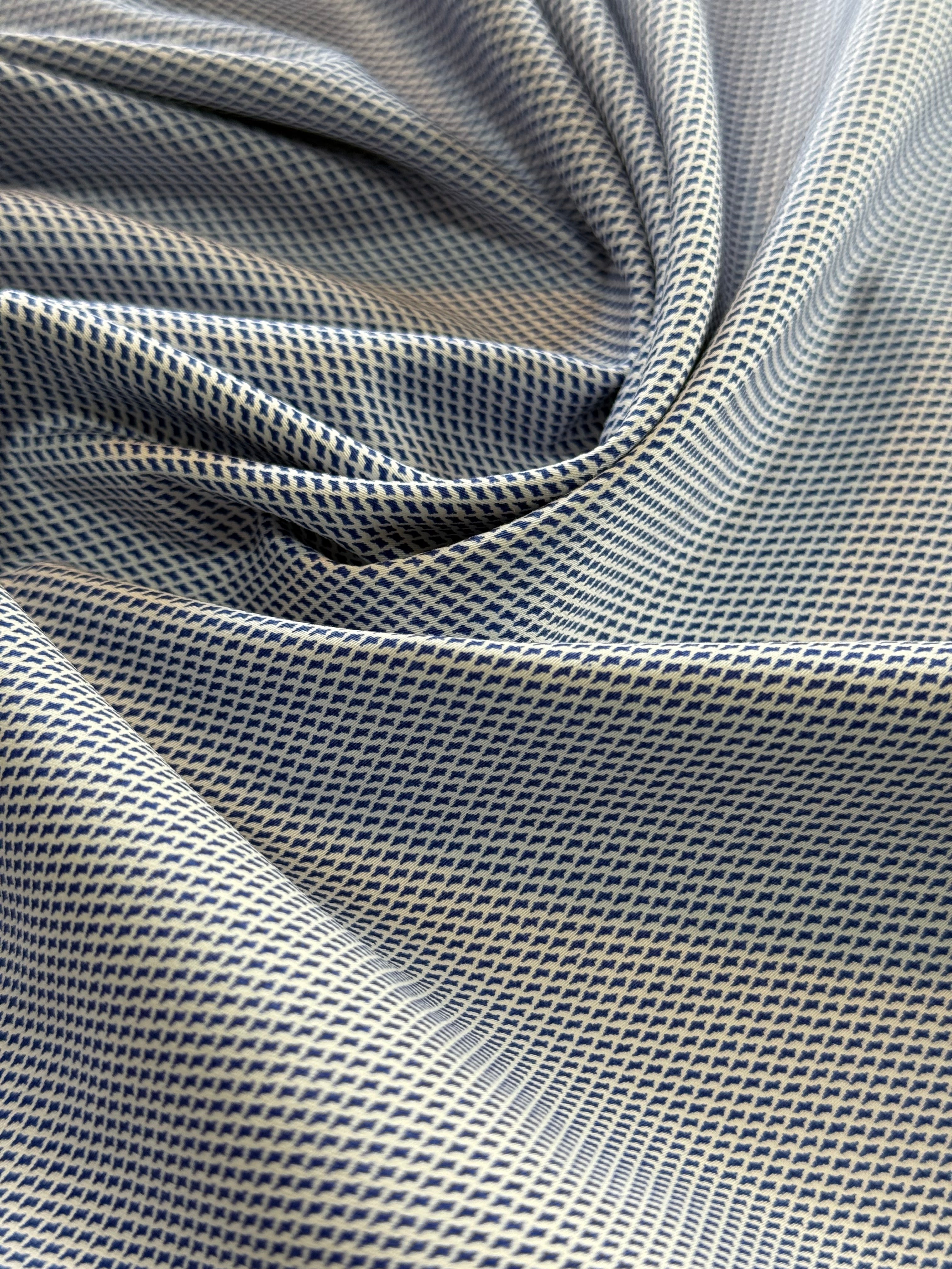 100% COTONE ROMBO BLU