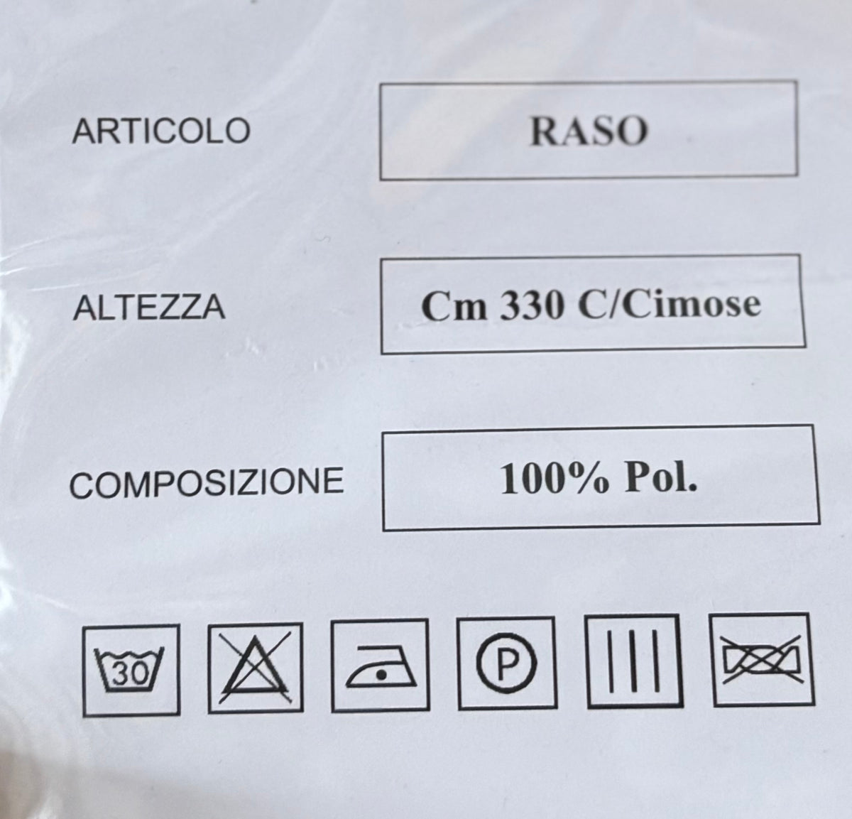 TESSUTO TENDA “RASO”