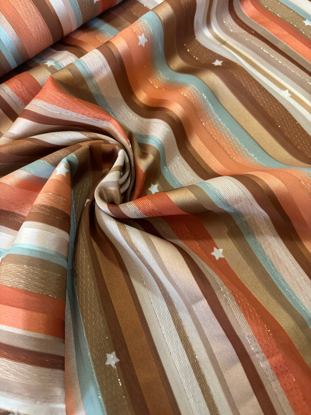 GEORGETTE MIXED SATIN STELLE